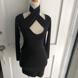 Nasty gal new w tags mini dress cocktail black xs